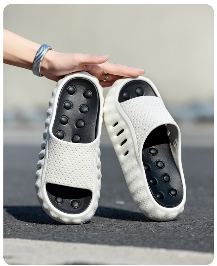 Darcy Mister Men's Summer Indoor Outdoor Sports Shock-Absorbing Thick-Soled Slippers Cushioned Feel Casual Sandals for Men 6