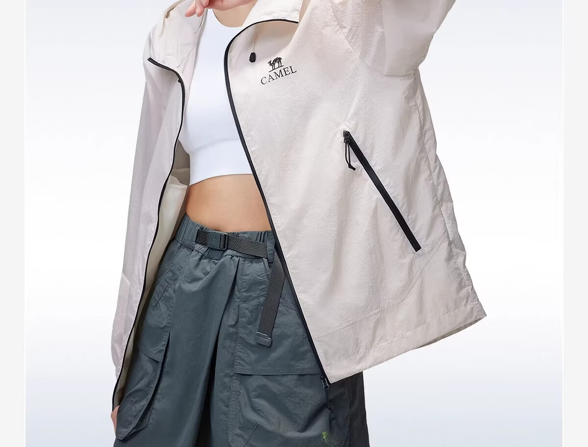 CAMEL [Wang Junkai Edition] 2026 Spring Summer Unisex Breathable Cooling Windproof Water-Repellent Sports Jacket 10