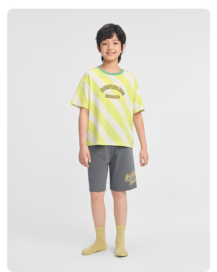Balabala [Naipupu IP] Children's Summer Pajama Set Girls Short Sleeve Antibacterial Homewear Air Conditioning Clothes 18