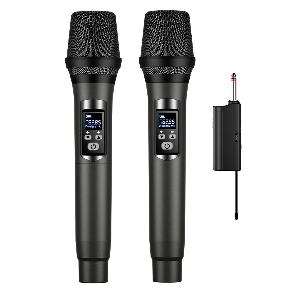 SE SOBAST ST-160S Rechargeable Wireless Handheld Microphone Home KTV Professional Karaoke Conference Host Stage Performance Microphone Universal One-to-Two Black