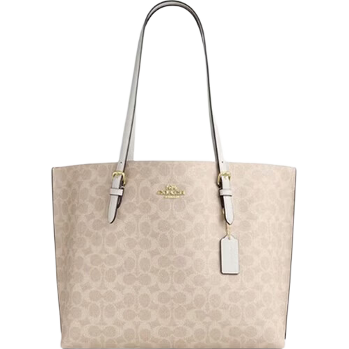 COACH [Brand Direct Supply], Women's MOLLIE Large Classic Logo Shoulder Tote Bag, CV967 Gift
