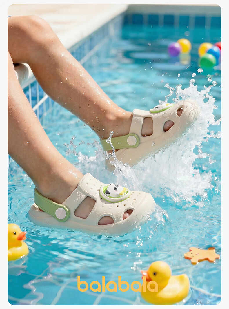 Balabala Kids Slippers Baby Outdoor Beach Shoes Cartoon Girls Soft Sole Hole Shoes Boys Girls Summer Toddler Sandals 20