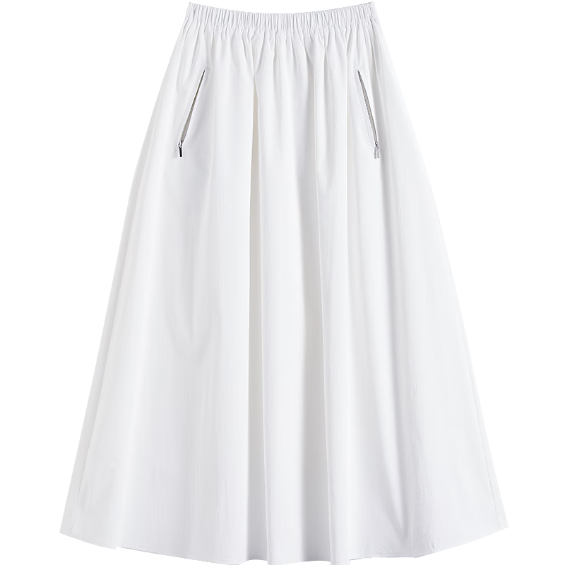 Demana [UV Protection UPF50+] Spring Ice Silk Lazy Style Elastic Waist A-Line Women's Skirt