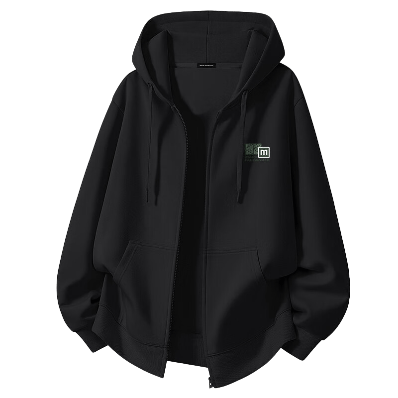 Mark Fairwhale Zipper Cardigan Hoodie Jacket Unisex Spring Autumn 2026 New Heavyweight Navy XL