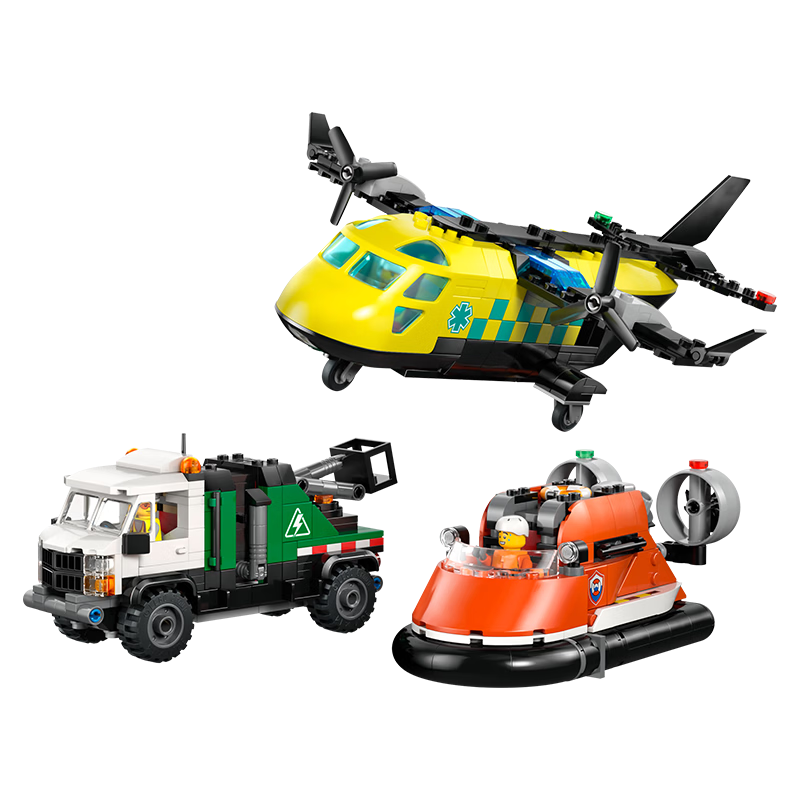 LEGO City 60505 Airplane Engineering Vehicle Hovercraft Set Kids Boys Girls Toys Birthday Gift