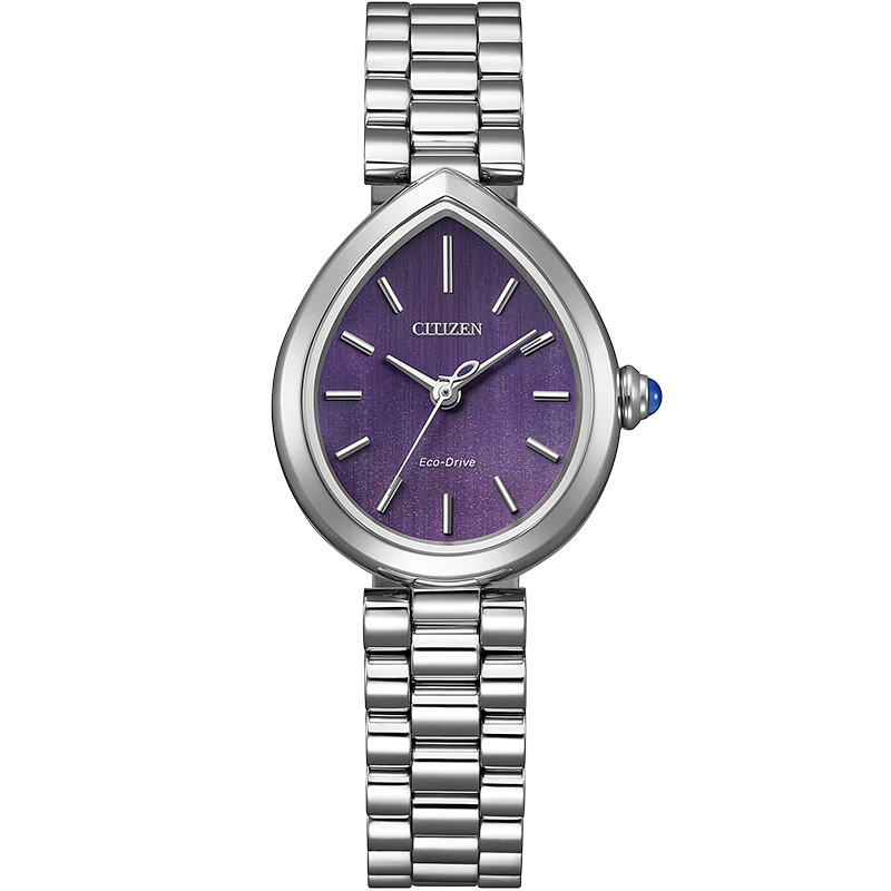 CITIZEN Women's Watch L Series Eco-Drive Water Drop Dial Steel Band Gift for Girlfriend EM1200-55X