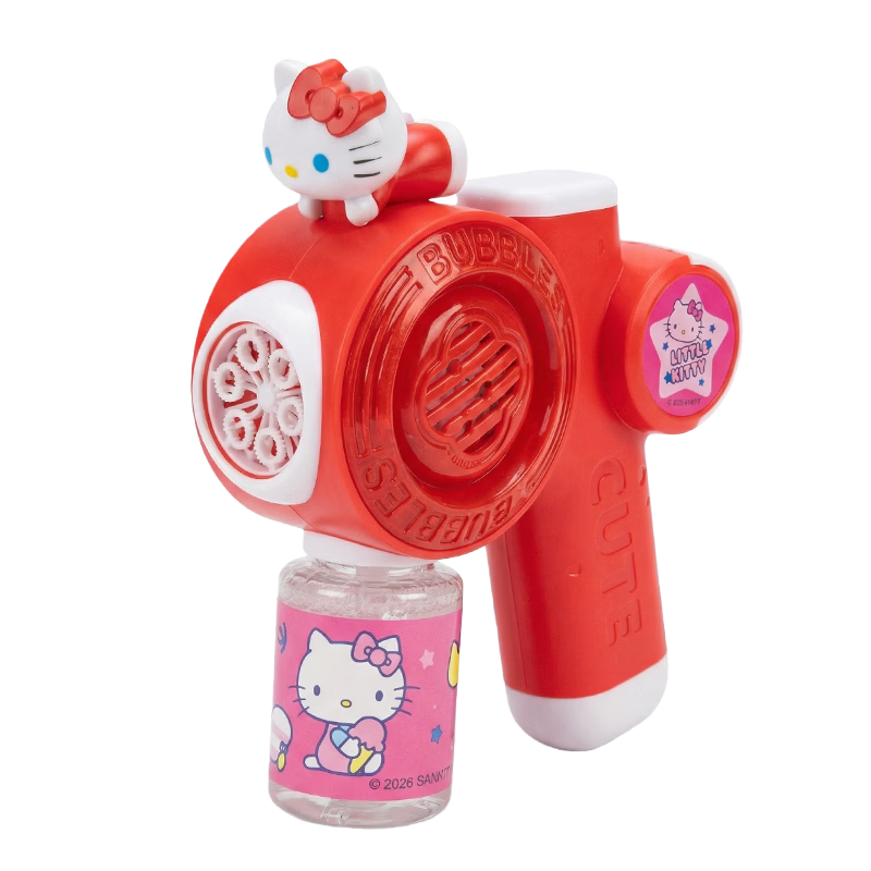 Miletang Sanrio Electric Bubble Machine Bubble Gun Bubble Water Toy Bubble Wand KT Cat Children's Festival Gift