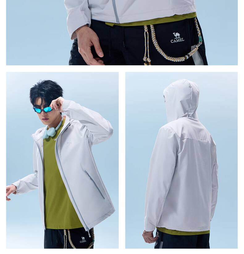 Camel Men's Spring Autumn Outdoor Sports Windproof Water-Repellent Softshell Jacket M16BA6V022 32