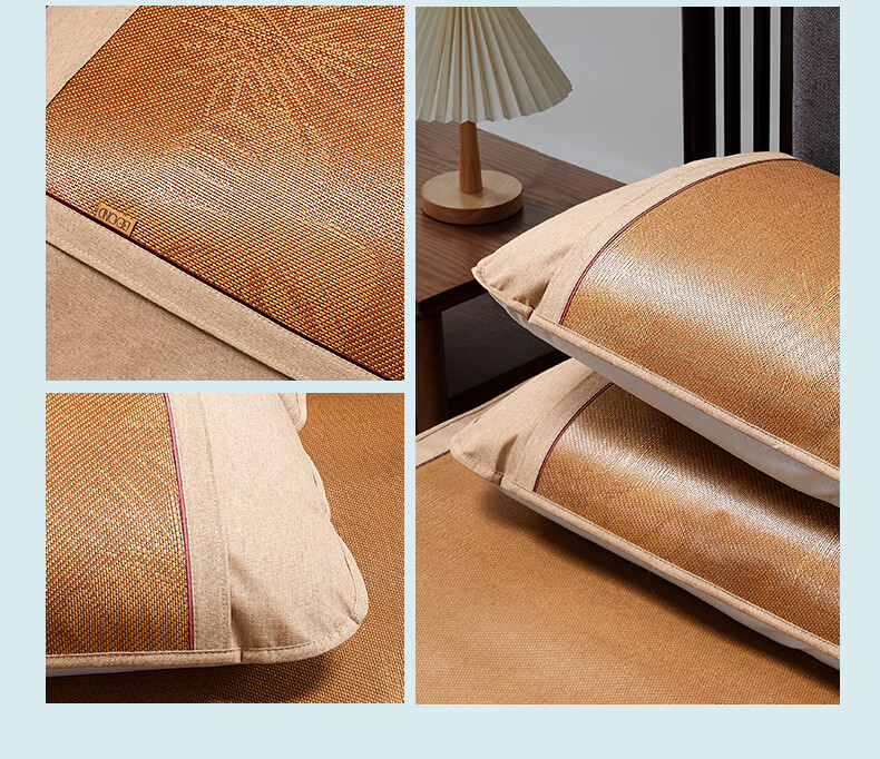 Boyang Home Textiles Class A Ice Silk Pillowcase Cooling Summer Pillow Cover Single 48*74cm Ginkgo 8