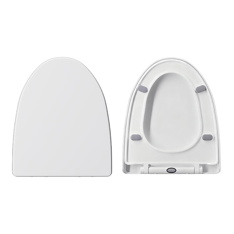 PENGLUCK PENGLUCK Toilet Seat V-Shaped Universal Thick Solid Cover Plate, PP Material, Household Anti-Break Toilet Ring, Slow-Close