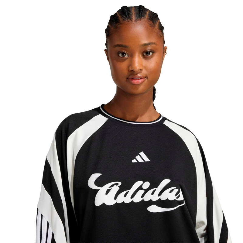 Adidas Sports Style Series Women's W HER LS Long Sleeve T-Shirt JY7638 Black M 5