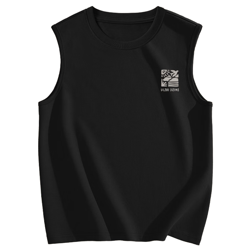 Baleno Men's Cotton Vest Summer Breathable Basic Sports Fitness Sweat-Absorbing Basketball Loose Casual Tank Top