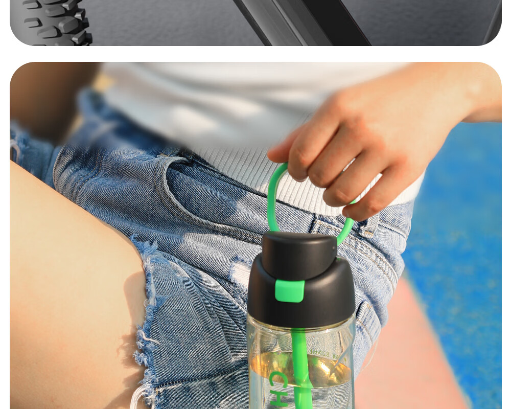 Fuguang Plastic Water Bottle Straw Cup Unisex Student PPSU Large Capacity Portable Sports Fitness Cup 820ML Red 27