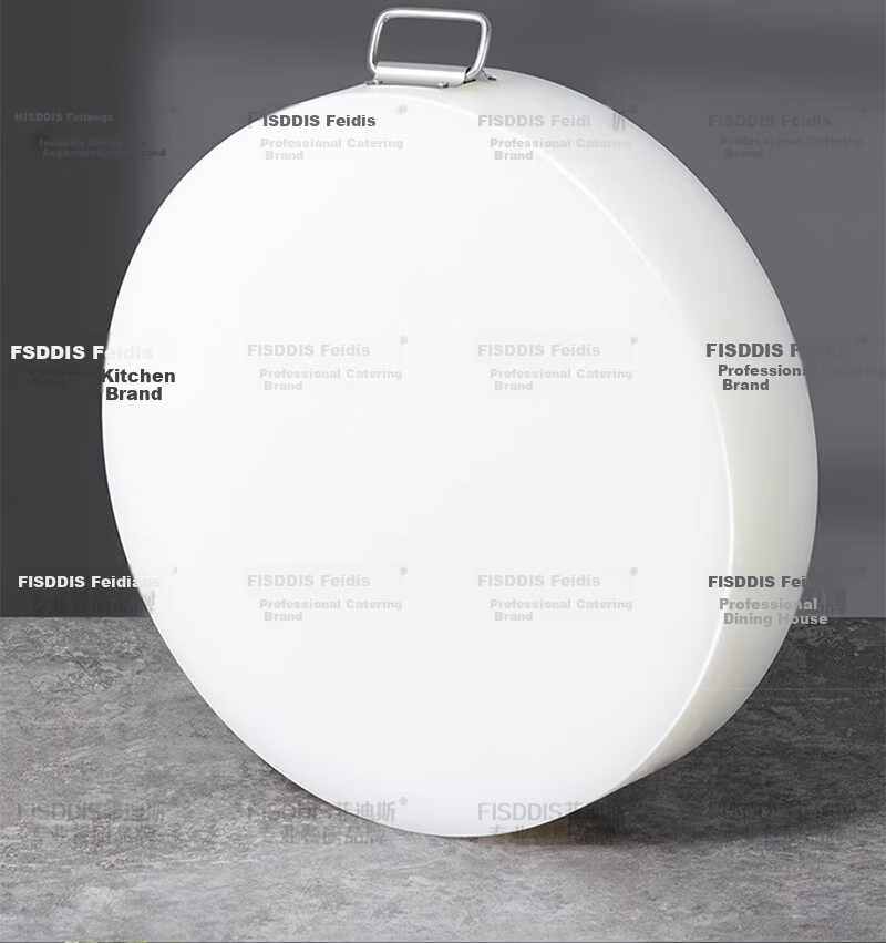 FISDDIS Round Extra Thick PE Cutting Board 40x5cm Meat and Vegetable Chopping Board Food Grade Antibacterial Mold Resistant Bone Chopping Block 15