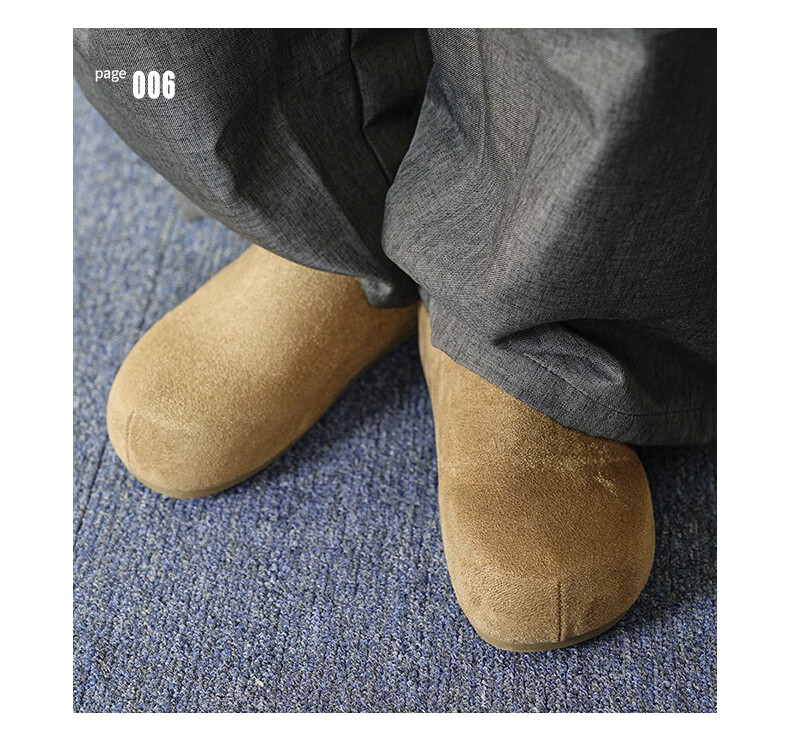 HUANQIU Men's New Retro Birkenstock Style Casual Flat Closed-Toe Slip-On Shoes 7