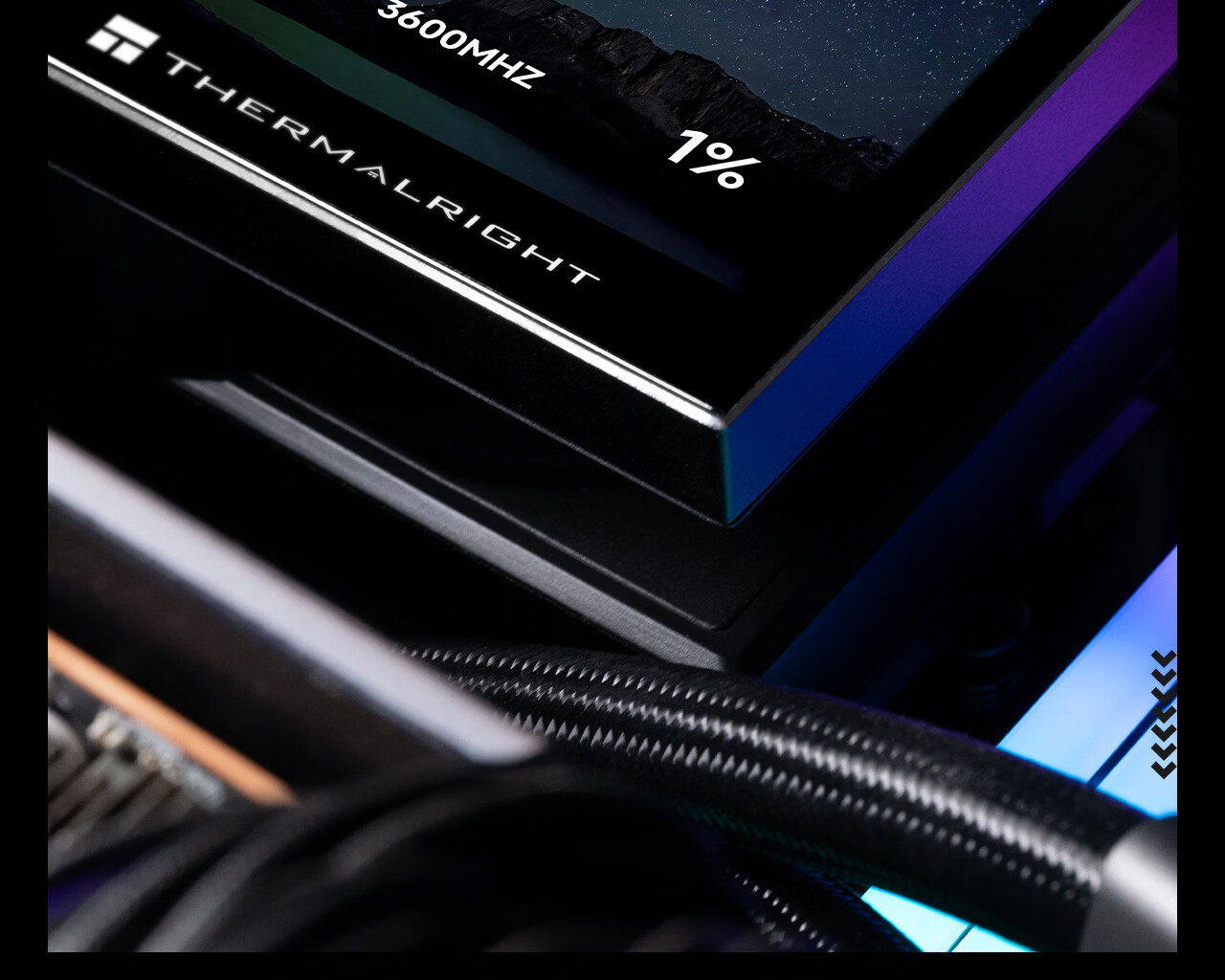 Thermalright STREAM VISION 360 BLACK All-in-One Liquid Cooler SV360 BLACK Embedded Fan 13