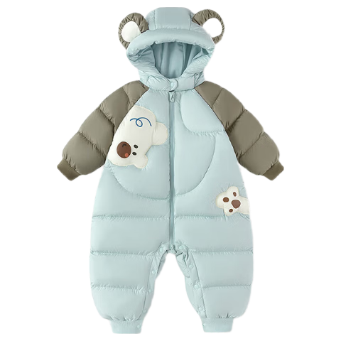 Balabala Baby Down Jumpsuit Romper Infant Winter 2025 Cute Boys Girls Clothing