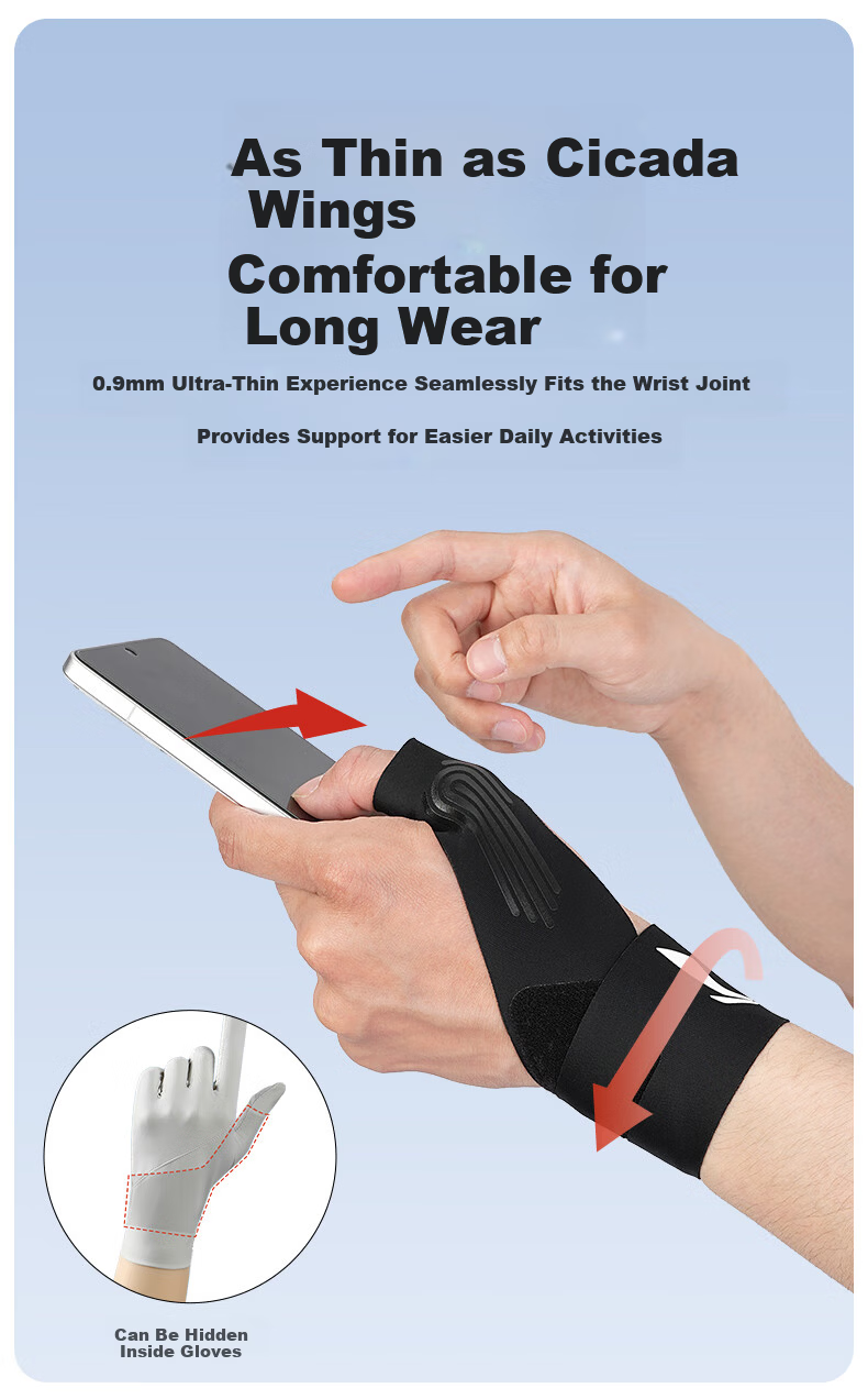 LI-NING Thumb Tendonitis Brace Support TFCC Wrist Brace Sprain Wrist Injury Protection for Men and Women 9