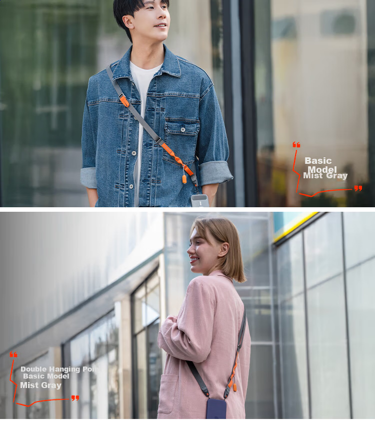 PGYTECH Dandelion Mobile Phone Strap Photography Harness LinkGo Dual Attachment Anti-Lost Adjustable Neck Strap for iPhone 17 Star Flame Black 4