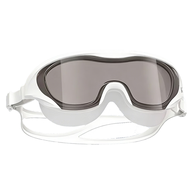 Keep Large Frame Men's Prescription Swimming Goggles HD Waterproof Anti-Fog All Black 600