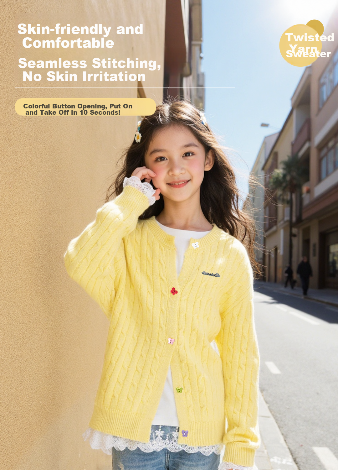 Disney Girls' Sweater Set 2026 Spring New Cute Princess Style Children's Knitwear 22