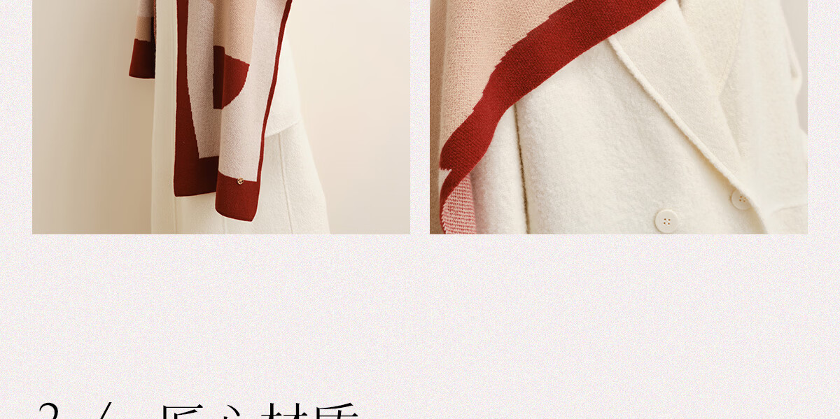 Wanshili WENSLI Pure Wool Scarf for Women, Shawl Gift for Girlfriend, Holiday Gift Box Set, Mengte, Sweet Lotus Root Pink 11