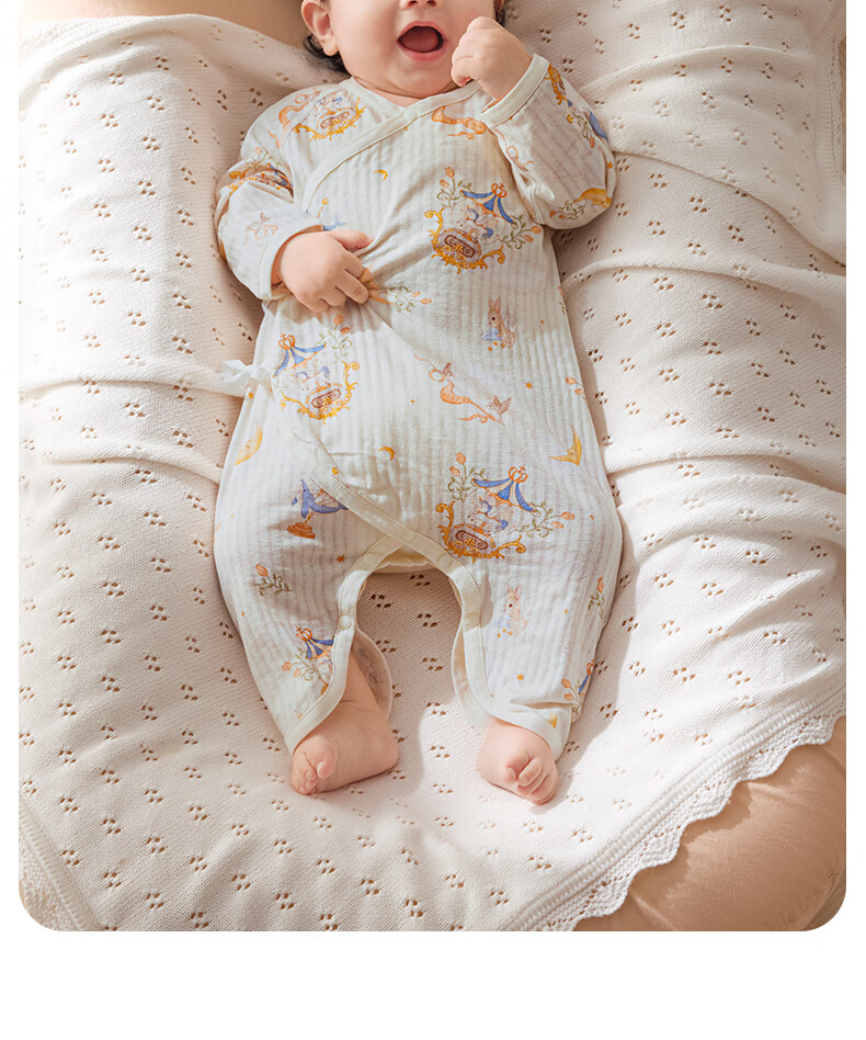 October Crystal Baby Romper Spring Summer Newborn Infant Clothing Unisex Long Sleeve Cotton A-Class 23