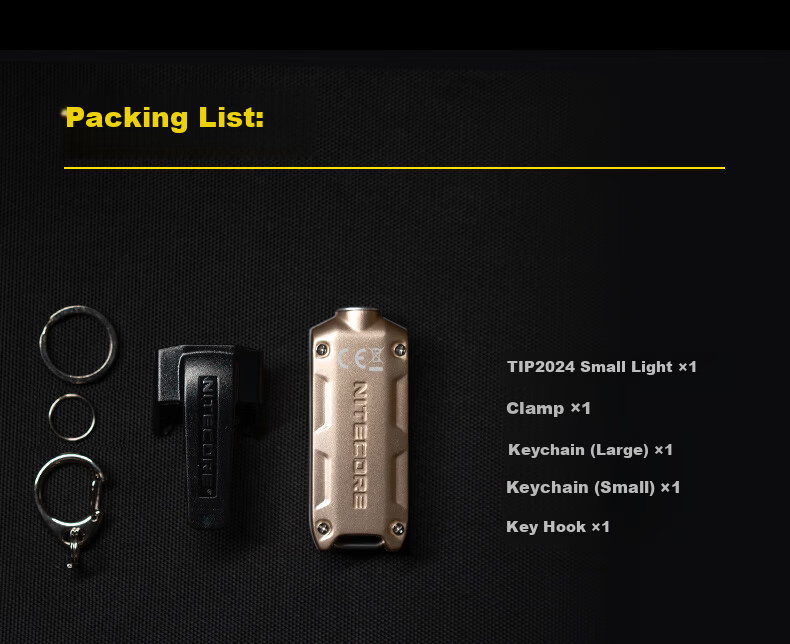 NITECORE TIP Jade Identification Mini Flashlight Jewelry Inspection High Brightness Type-C Rechargeable Keychain Light 12