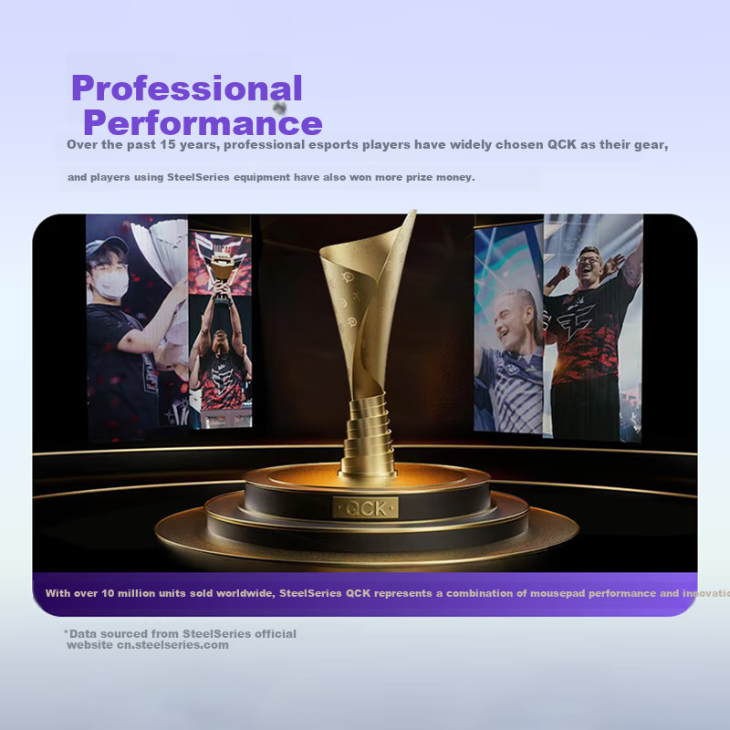 SteelSeries QcK Medium Gaming Mouse Pad Donk FPS Smooth CSGO/Wa M Size 320x270x2mm Phantom Purple