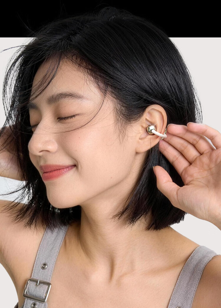 JiYin [Exquisite Fully Equipped 48 Hours] 6.0 Bluetooth Clip-On Earphones Music Sports Running Long Battery Life Open Non-In-Ear Bone Conduction Concept Ear Hook New Model Jinbang 2