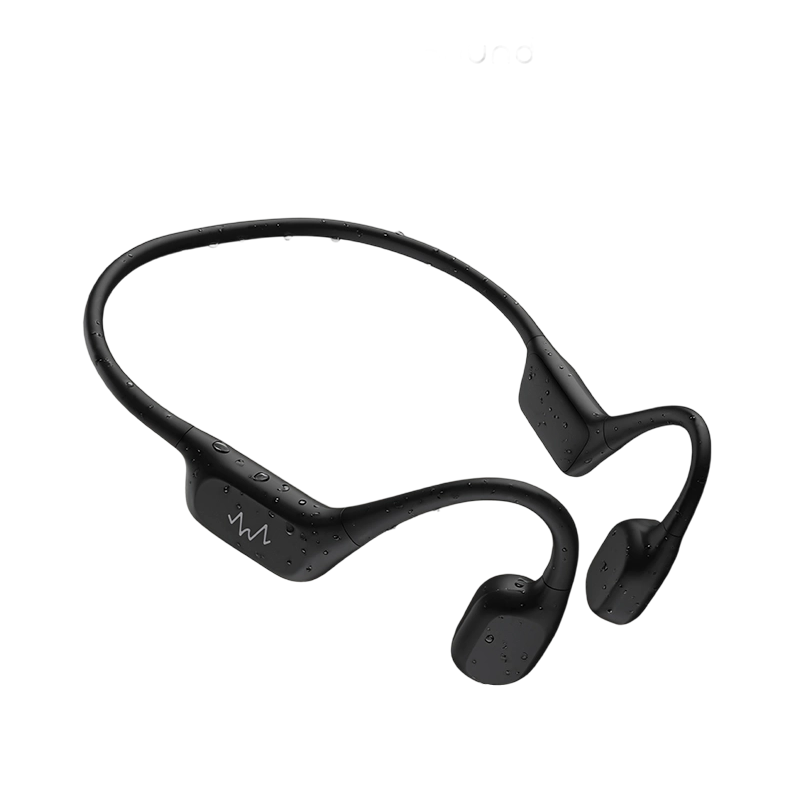 Salt Sound 2026 New Aowe Acoustic Bone Conduction Bluetooth 6.0 Wireless Open-Ear Sports Headphones for Students Running Compatible with Apple Huawei Gray