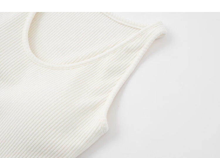 Demana [Cool Breeze Casual] Spring Minimalist U-Neck Sleeveless Stretchy Slimming Tank Top T-Shirt for Women Premium Feel 7