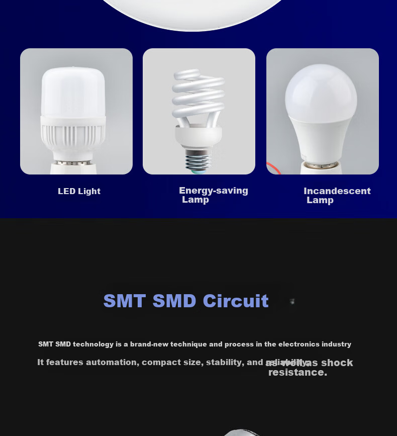Gongtai Wired Bulb 10m Cable + 40W LED Bulb E27 Screw Base Universal Plug Socket Hanging GT-E27-10M-40W 8