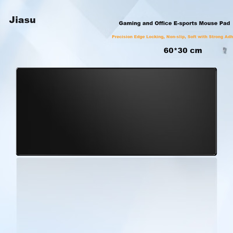 Jiasu Gaming Mouse Pad Computer Desk Mat Large Precision Edge-Locked Gaming Mouse Pad 300x600mm Black