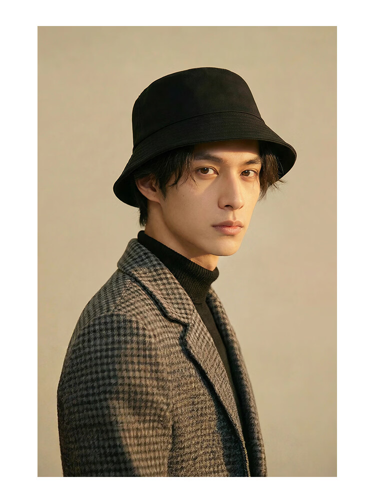 Fapai Fisherman Hat Women 2026 Spring Summer Sun Protection Bucket Hat Couple Outdoor Face Covering Versatile Black Men's Hat 3