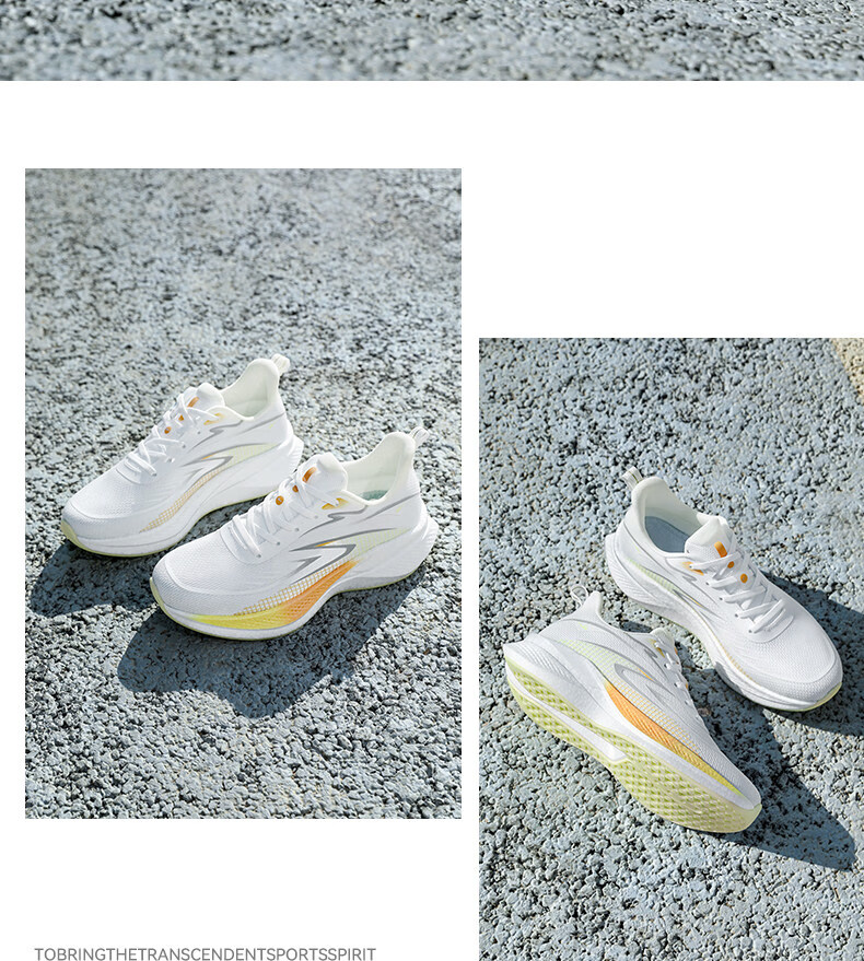Warrior Men's Sports Shoes 2026 Summer New Breathable Casual Running Shoes for Men 5593 White Yellow Orange Size 39 36