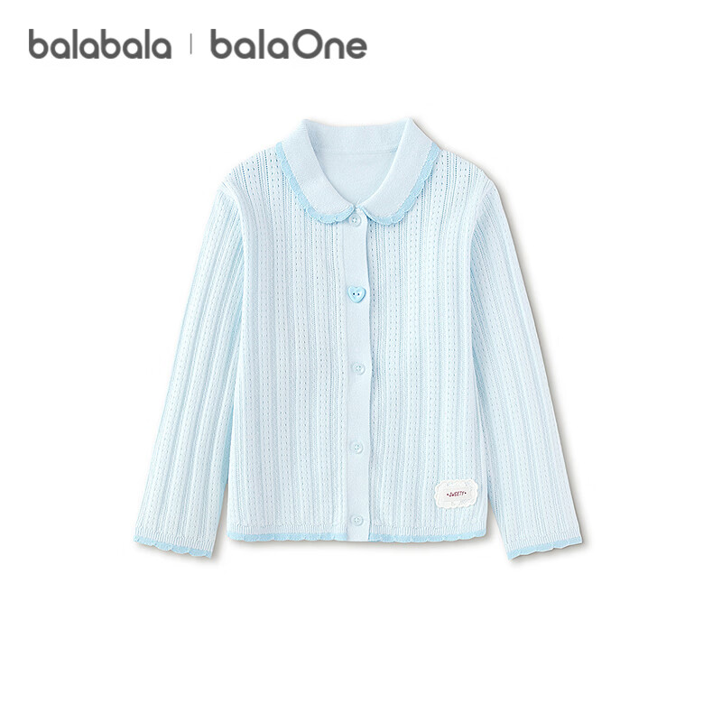 Balabala [balaOne] Kids Sweater Girls 2026 Spring Autumn Sweet Fashion Top