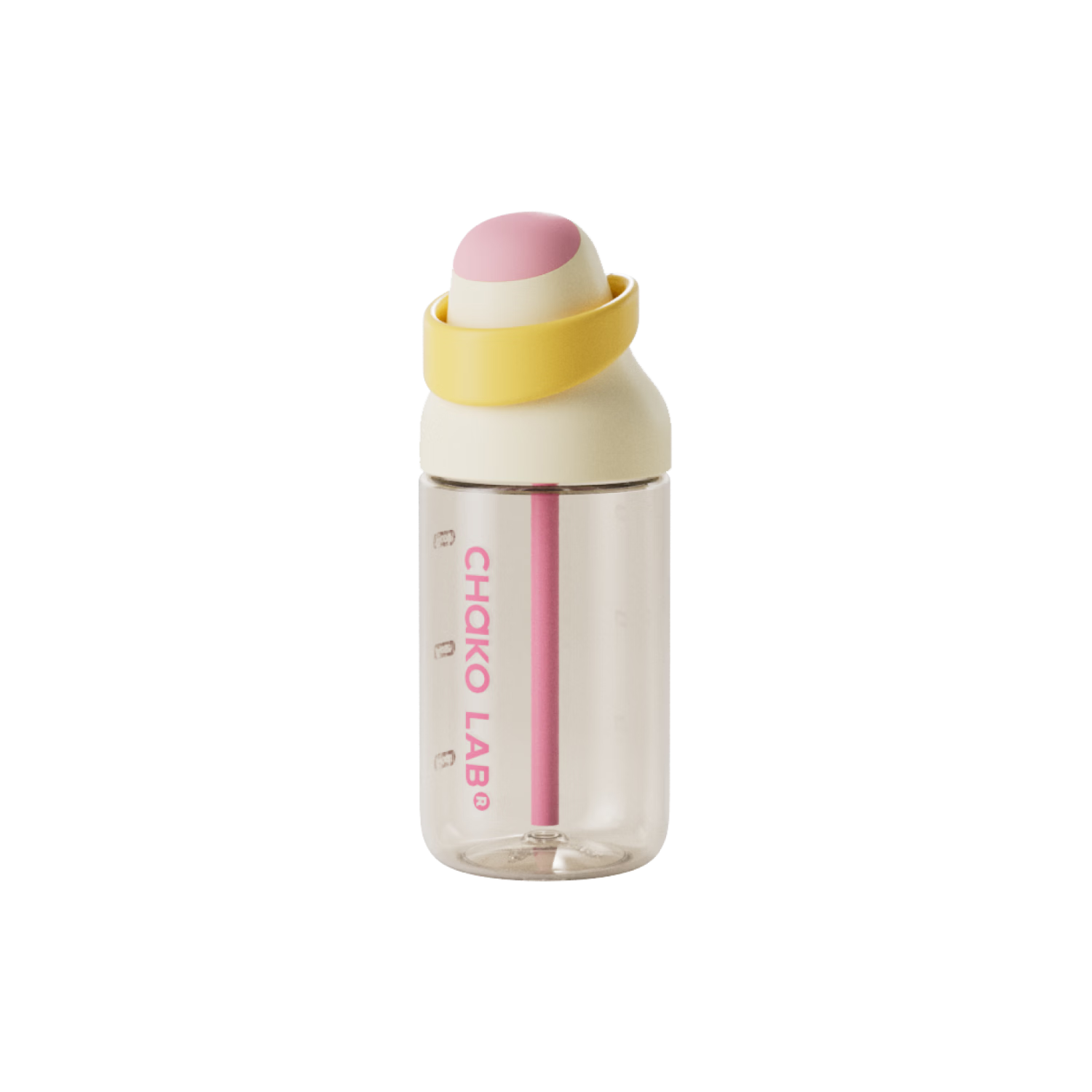 Chakolab Children's Straw Cup PPSU Water Bottle Food Grade School Dual Drink Lid Kada Cup Sea Salt Pink Lychee 550ml