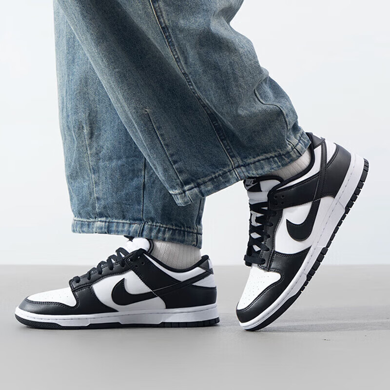 Nike Men's Retro Casual Sneakers DUNK Cushioned Sports Shoes HF5441-100 Black White Size 42.5