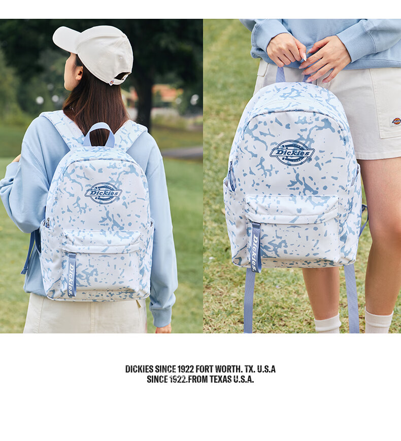 Dickies Large Capacity Backpack for College Students, Women, High School, Sports, School, Travel, Outdoor, Black/Starry Sky 17