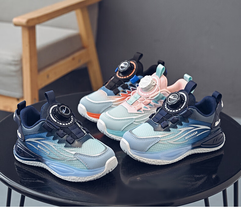 Warrior Girls Lightweight Breathable Running Shoes Kids Soft Sole Casual Shoes Boys Sports Shoes WZ-2160 Pink/Size 32 5