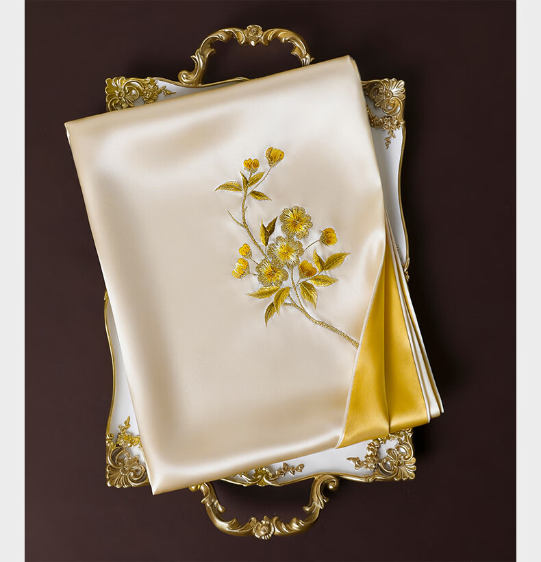 Hangsilu Silk Scarf for Women, Suzhou Embroidery Mulberry Silk Shawl, Birthday Gift, Holiday Present for Girlfriend, Mother, Elders, High-End 14