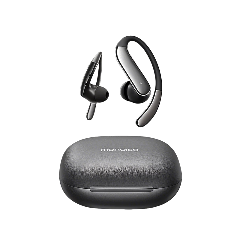 MONOISE Bluetooth Earphones Over-Ear In-Ear Deep Active Noise Cancelling 2026 New Sports AI Wireless High-Quality Sound Real-Time Translation Recording Call Digital Display Ultra-Long Battery Life Gol