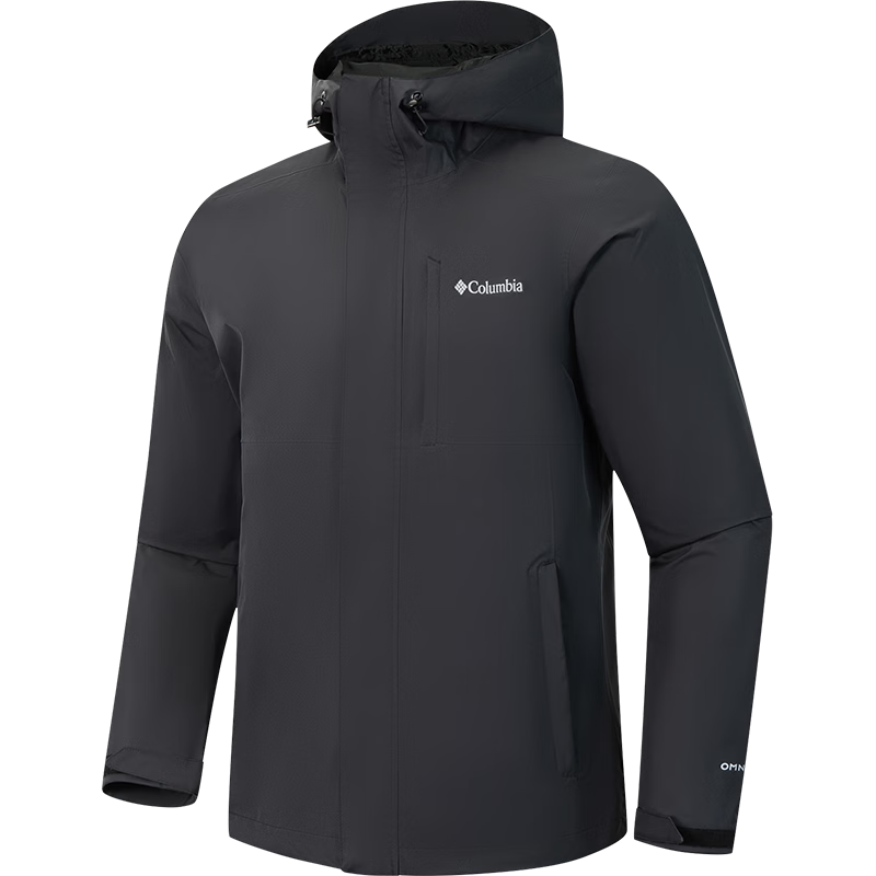 Columbia Outdoor Waterproof Couple's All-Weather Hiking Hooded Jacket XE5743 010 L