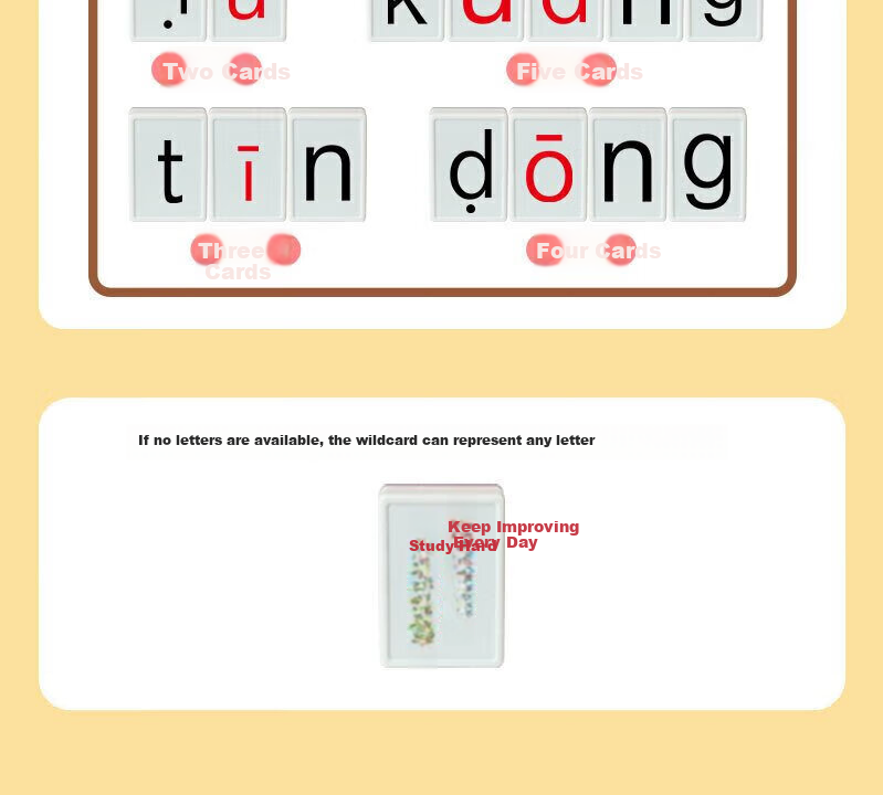 MAILE KID Mini Pinyin Alphabet English Mahjong Tiles Children's Educational Preschool Board Game Toy New Year Birthday Gift 8