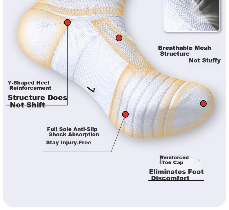 Under Armour Socks [3 Pairs] Basketball Badminton Sports Fitness Breathable Thickened Odor-Resistant Towel Sole Gray 5