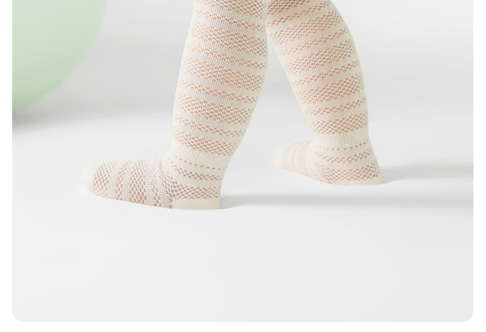 Betis Kids Socks Spring Summer Ultra-thin Newborn Baby Over-the-Knee Anti-Mosquito Mesh Breathable Long Socks 22