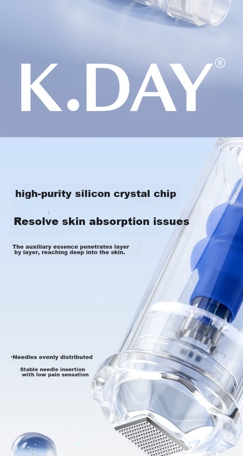 KDAY Blue 5D 500um High Crystal Needle for Skin Beauty Device Facial Beauty Instrument High Crystal Needle 3