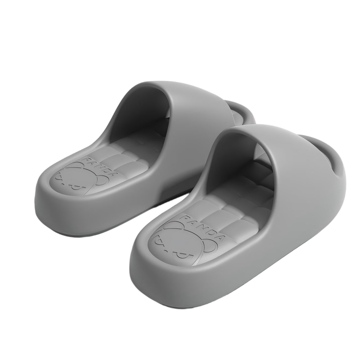 HIPANDA Bathroom EVA Non-Slip Slippers Soft Sole Waterproof Durable Men's Indoor Home Slippers Gray Size 42-43