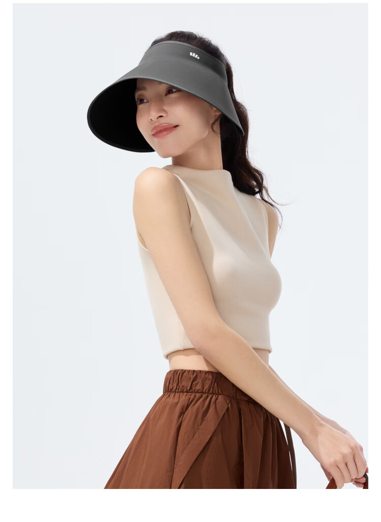 Beneunder Egg Roll Lampshade Large Brim Sun Hat Women's Original Yarn Sunscreen Hat Men's Full Face Sunshade Open Top Sun Hat Black 15